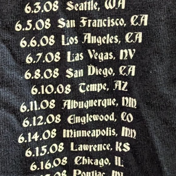 vintage DETHCLOCK tour tee '08 - Picture 4 of 5